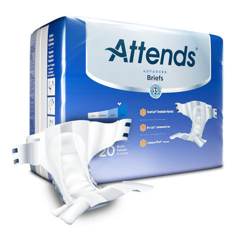 Adult diapers - DDC series - Attends - breathable / box of 20 units / box of 24 units