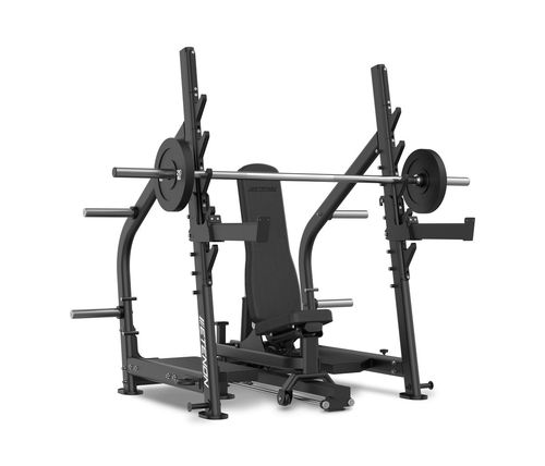Adjustable weight training bench - PTT0243 - Etenon Fitness - with barbell rack