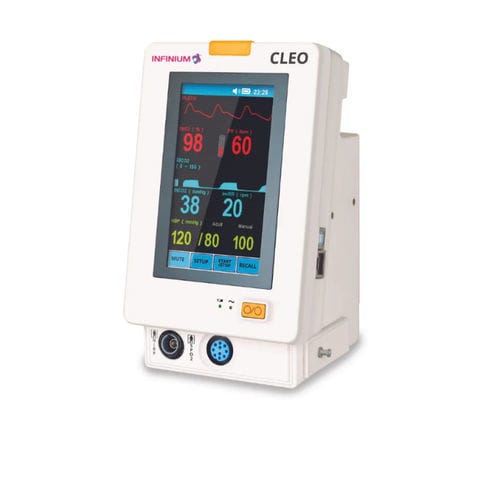 Trolley-mounted vital signs monitor - Cleo  - Infinium Veterinary - portable / bedside / SpO2