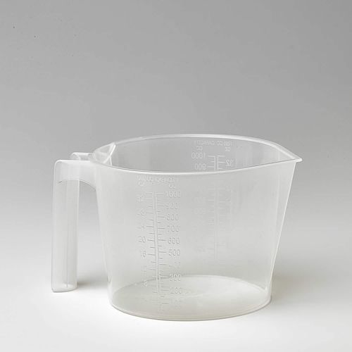 Plastic beaker - 300017-1	 - Fuhrmann - graduated / with handle