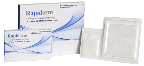 Sterile wound dressing - Rapiderm - Dalim Tissen - hemostatic / absorbant / bioabsorbable
