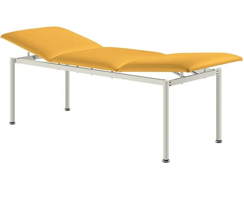 Manual examination table - RONDO-MED Alterna - SIMPEX - with adjustable backrest / on casters / 3-section