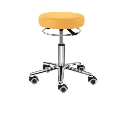 Healthcare facility stool - SELLA-MED Corona Mini - SIMPEX - height-adjustable / swivel / on casters
