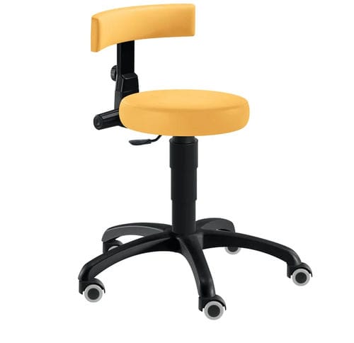 Healthcare facility stool - NERO Manu's Work - SIMPEX - height-adjustable / swivel / on casters