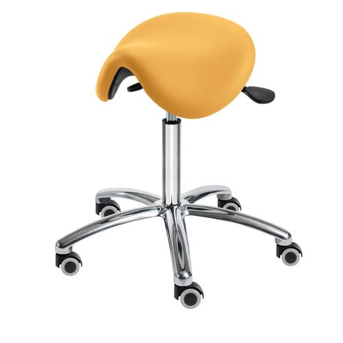 Healthcare facility stool - EQUITUS Manus Maxi - SIMPEX - height-adjustable / swivel / on casters