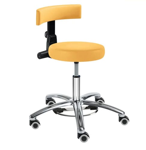 Healthcare facility stool - SELLA-MED Pedes Work - SIMPEX - height-adjustable / swivel / on casters