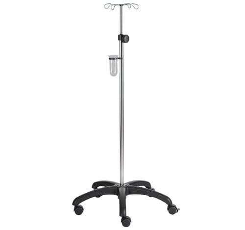 IV stand on casters - ECCO-CARE Mini - SIMPEX - 4-hook / stainless steel / height-adjustable