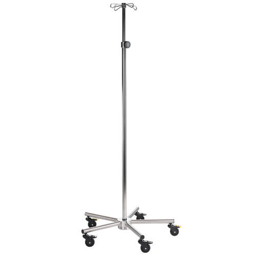 IV stand on casters - SIMPO-CARE Maxi - SIMPEX - 4-hook / stainless steel / height-adjustable