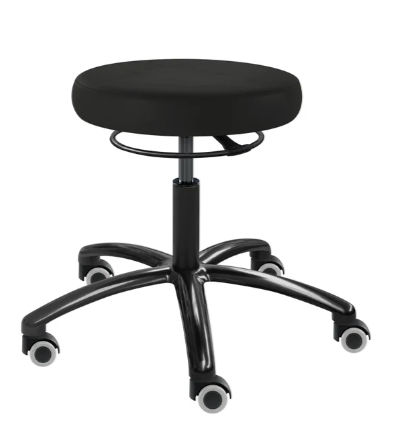 Healthcare facility stool - SELLA-MED Laudatio Black Edition - SIMPEX - height-adjustable / swivel / on casters