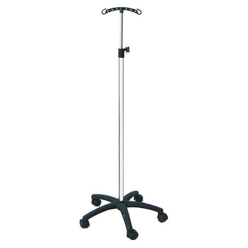 Infusion stand on casters - ALT1642EN - Altermedical - floor-mounted / 2-hook / telescopic