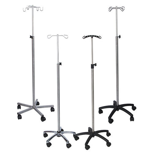 Floormounted IV pole ALT1 series Altermedical on casters / 4hook / 2hook
