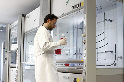 Chemical fume hood - Typhoon Twin - Labosystem - laboratory / floor-standing