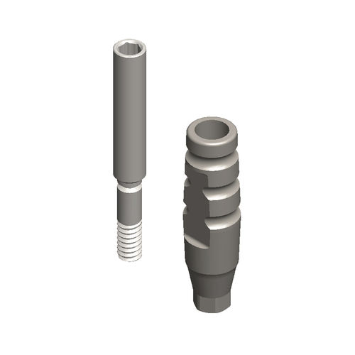 Titanium dental implant analog - AIMPRC - Dental Evolutions, Inc - straight