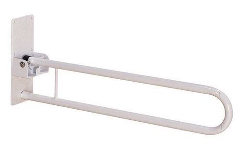 Bathroom grab bar - Tilting Wall Handle - Alfacare - toilet / for healthcare facilities / folding