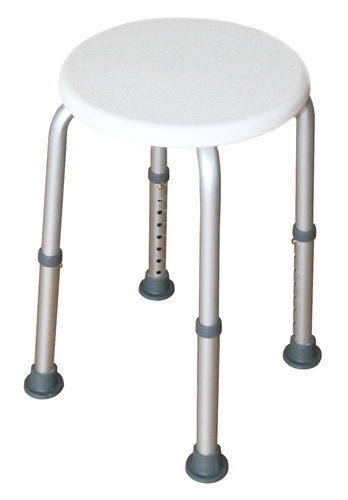 Height-adjustable bath seat - Round Bath Seat - Alfacare - plastic