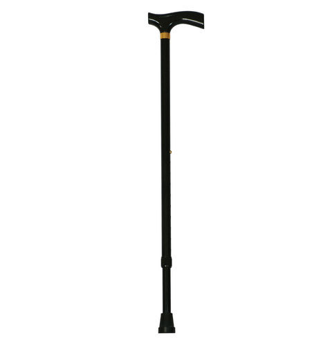 Anti-slip walking stick - Adjustable Walking Stick Black - Alfacare - height-adjustable