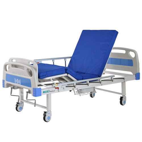 Hospital bed - MGE-PM02 - Medige International Industries - manual / on casters / 4-section