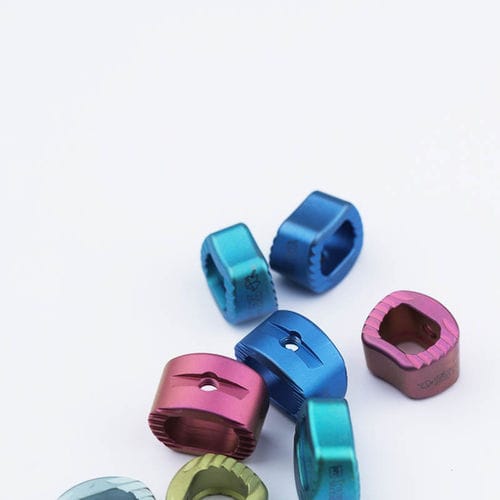 Cervical interbody fusion cage - TRISTAN® - HumanTech Dental - anterior / titanium