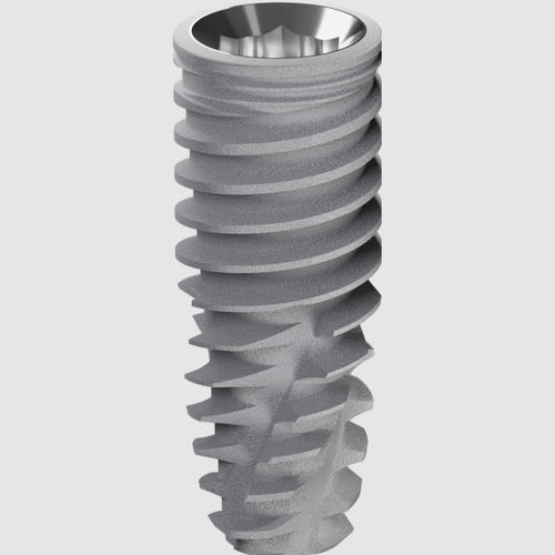Tapered dental implant - FTZ - DENTAL TECH S.R.L. - internal hexagon / screw / short
