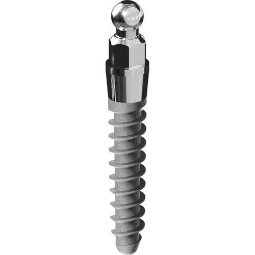 Conical dental mini-implant - Logic Sphero - DENTAL TECH S.R.L. - titanium / ball / one-piece