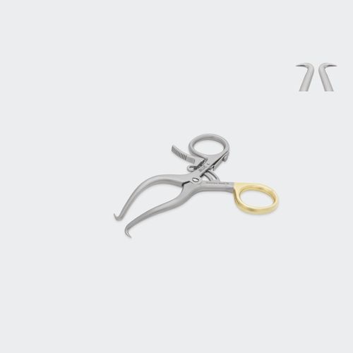Veterinary surgery retractor - MNGLP90 - Blue Surgical Instruments - for animals