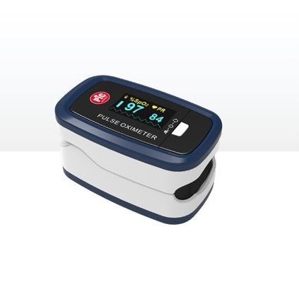 Fingertip pulse oximeter - PIKDARE SPA - medical / white / blue