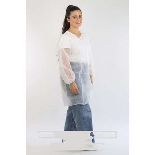 Unisex medical coat - XYBL012-40-M - ADS Laminaire - M / polypropylene / disposable