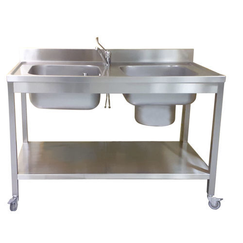 Laboratory workstation on casters - ML-L190 - LASA - with sink