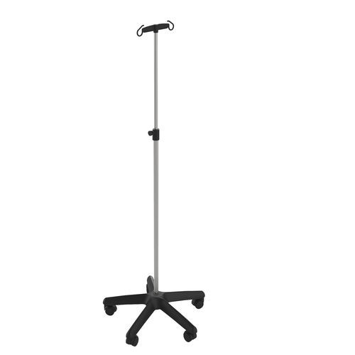 Floor-mounted IV pole - AL-L010 - LASA - on casters / 4-hook / 2-hook