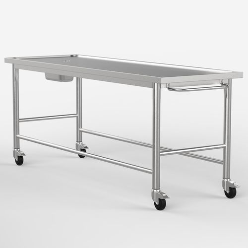 Forensic autopsy table - FH-L100 - LASA - for histopathology laboratories / mortuary washing / mobile