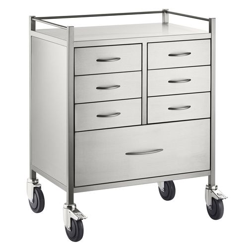 Medical trolley - SSRT07 - Pacific Medical - for general purposes / transport / stainless steel