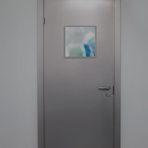 Radiation protection door - MeSpo - insulation / hospital / swing