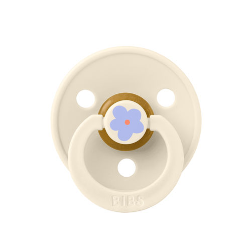 Latex baby pacifier - STUDIO Colour Jasmine  - BIBS - round nipple / beige / 6+ months