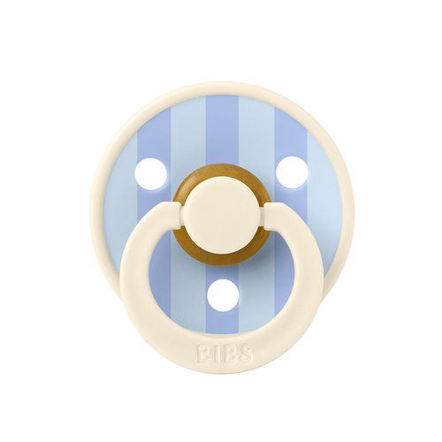 Latex baby pacifier - STUDIO Colour Block - BIBS - round nipple / blue / pink