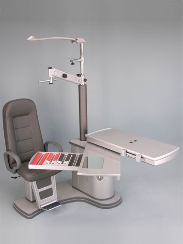 Ophthalmic workstation - Panvisus Rondo Lens - F.I.S.O - Fabbrica Italiana Strumenti Oftalmici - with chair / compact