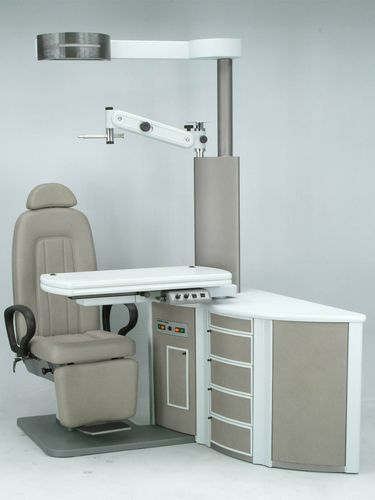 Ophthalmic workstation - Panvisus Moon - F.I.S.O - Fabbrica Italiana Strumenti Oftalmici - with chair