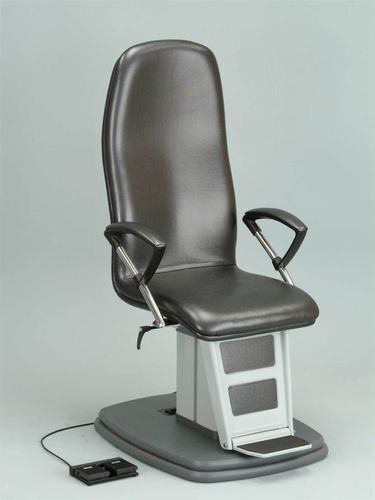 Ophthalmic examination chair - Gloria - F.I.S.O - Fabbrica Italiana Strumenti Oftalmici - electric / foot-operated / with legrest