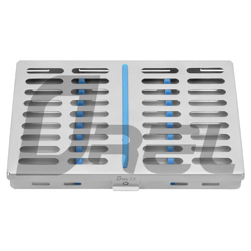 Dental instrument sterilization cassette - OBI 00933 - Orel Brands Industries - stainless steel