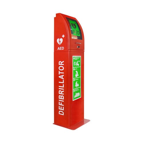 Security cabinet - M8 Pro - Shenzhen WAP-health Technology - emergency / for defibrillator / with door