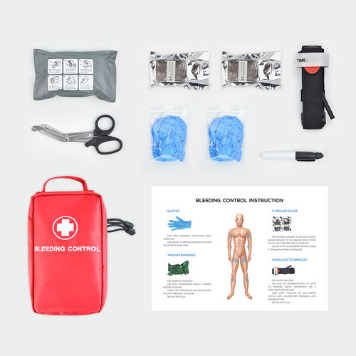 Bleeding control medical kit - 899S - Shenzhen WAP-health Technology - emergency / with glove