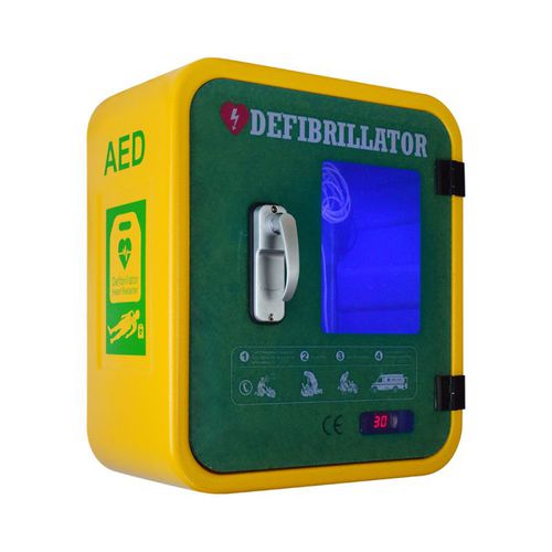 Security cabinet - M3P - Shenzhen WAP-health Technology - for defibrillator / emergency / with door