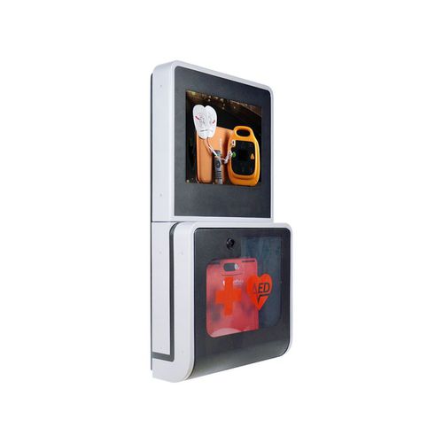 Security cabinet - M6VK - Shenzhen WAP-health Technology - emergency / for defibrillator / with door