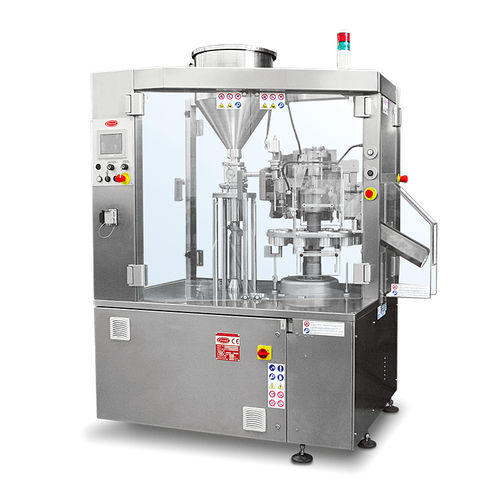 Semi-automatic filling machine - E250 Semi - TGM - TECNOMACHINES srl - floor-standing / for the pharmaceutical industry