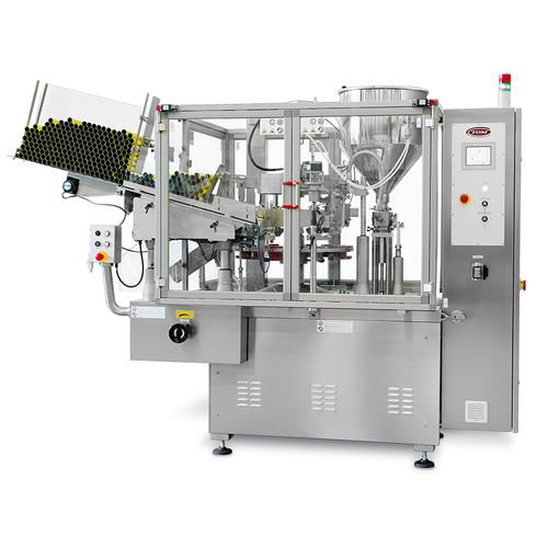 Automatic filling machine - B600 - TGM - TECNOMACHINES srl - volumetric / floor-standing / for tubes