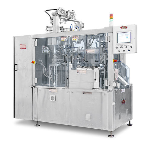 Automatic filling machine - P300 - TGM - TECNOMACHINES srl - floor-standing / compact / for tubes