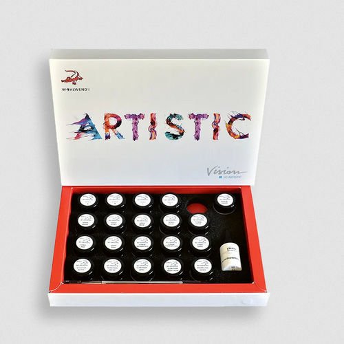 Ceramic dental material kit - 3D Vision Stain&Glaze - Orodent srl - for dental restorations / gingival / for dental crowns
