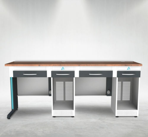 Dental laboratory workstation with shelves - DM2 - A4 Dental - with drawers / double