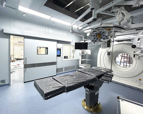 Radiation protection door - SLQ-D-pb3.0 - SLEEK - for radiology services / sliding / automatic