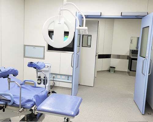 Air-tight door - SLW-2-conci - SLEEK - for radiology services / swing / antibacterial