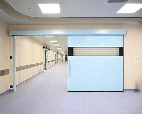 Security door - SLA-NUS-1 - SLEEK - hospital / for clean rooms / sliding